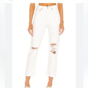 8hrs Sale! AGOLDE Riley Crop Distressed Jean size 27